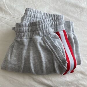 Cotton On Gray and Red Striped Joggers
